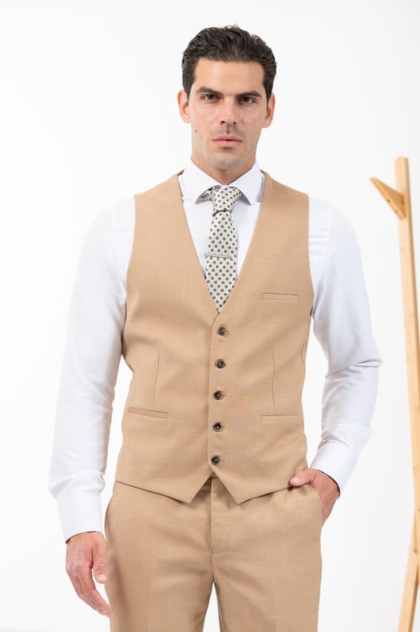 Ανδρικό Κοστούμι Μπεζ Vittorio 10024RIBERA-BEIGE