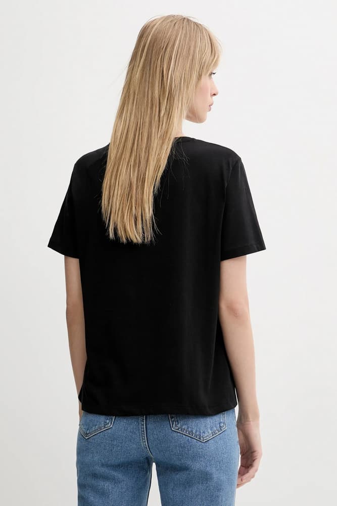 Γυναικείο Σετ T-shirt 2 Τεμαχίων Μαύρο/Λευκό Calvin Klein LV047C906G-UB1