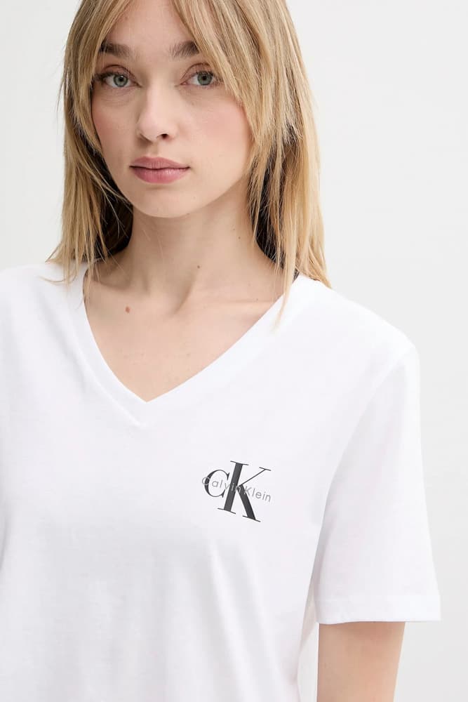 Γυναικείο Σετ T-shirt 2 Τεμαχίων Μαύρο/Λευκό Calvin Klein LV047C906G-UB1