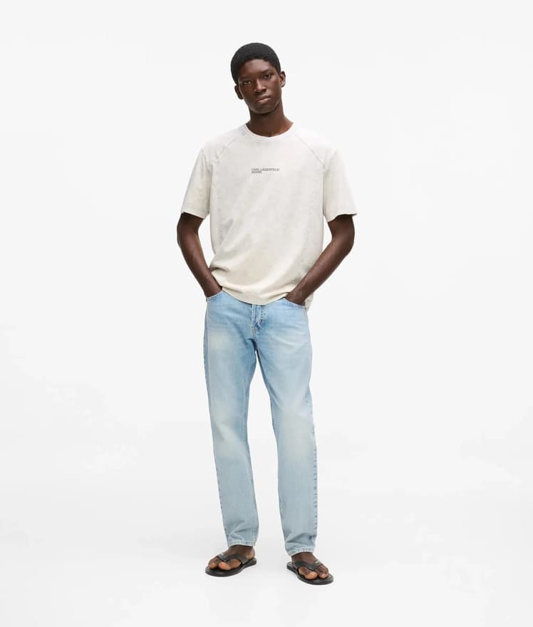 Ανδρικό Tapered Τζιν Γαλάζιο Karl Lagerfeld Jeans B2M10119-1DA VINTAGE LIGHT BI