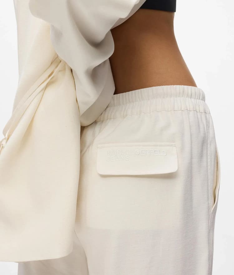 Γυναικεία Βερμούδα Off White Karl Lagerfeld Jeans B2W10057-110 OFF WHITE