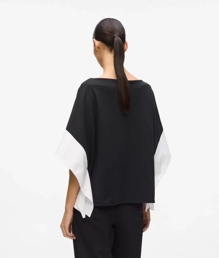 Γυναικείο Signature Top Μαύρο Karl Lagerfeld B2W17005-101 WHITE/BLACK