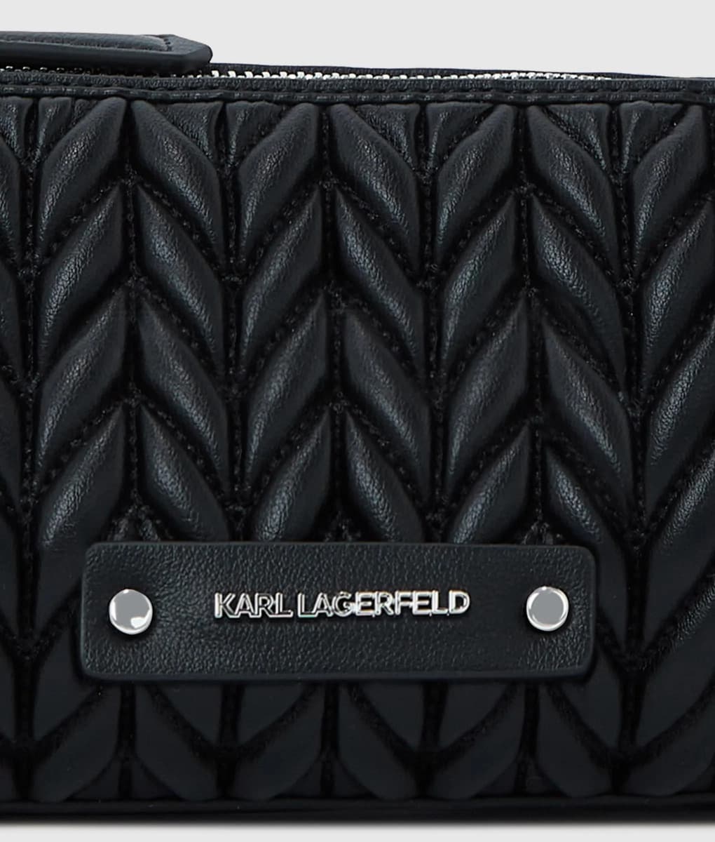 Γυναικείο K/Weave Τσαντάκι Μαύρο Karl Lagerfeld B2W30279-1AV BLACK NICKEL