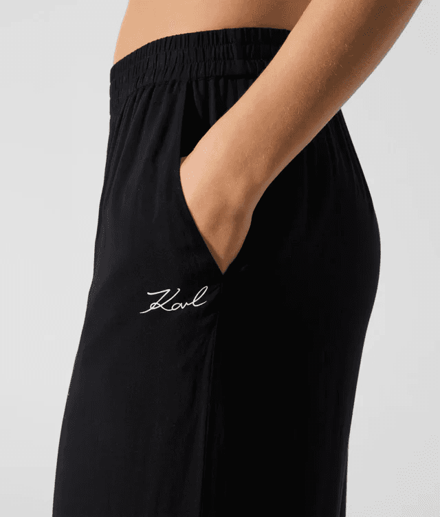 Γυναικείο Παντελόνι Μαύρο Karl Lagerfeld B2W46037-999 Black