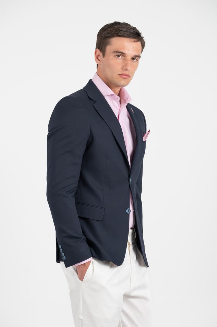 Ανδρικό Σακάκι Navy Μπλε Vittorio BORELLO-BLUE