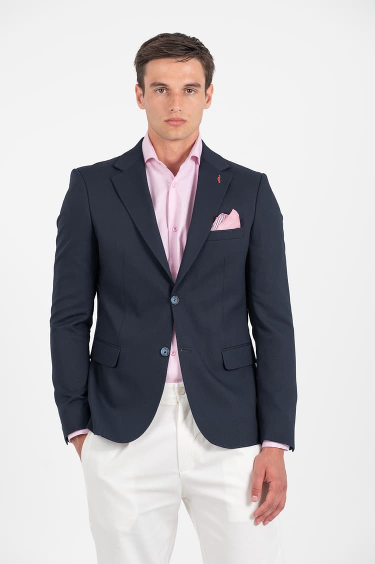 Ανδρικό Σακάκι Navy Μπλε Vittorio BORELLO-BLUE