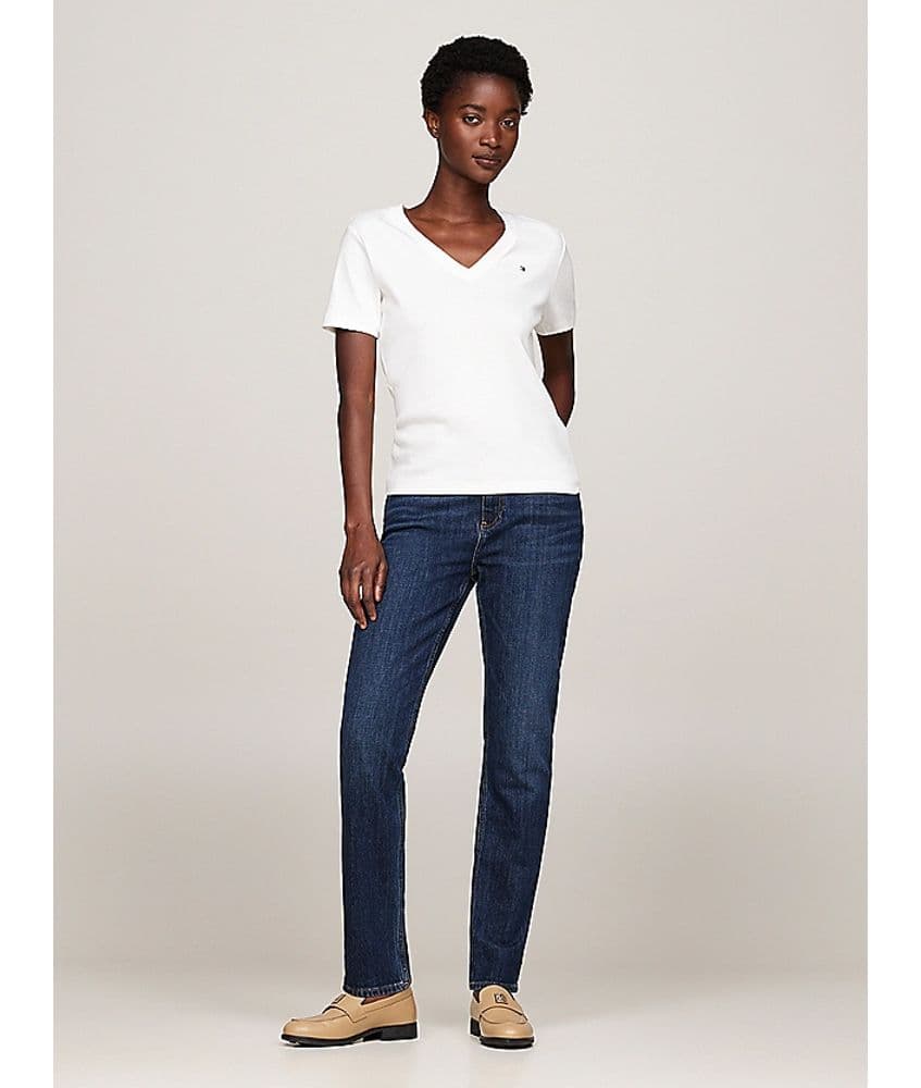 Γυναικείο T-shirt Λευκό Tommy Hilfiger WW0WW40584-02Z