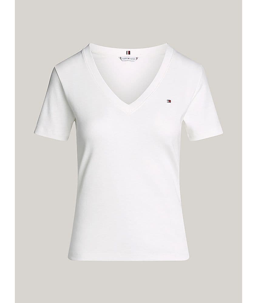 Γυναικείο T-shirt Λευκό Tommy Hilfiger WW0WW40584-02Z