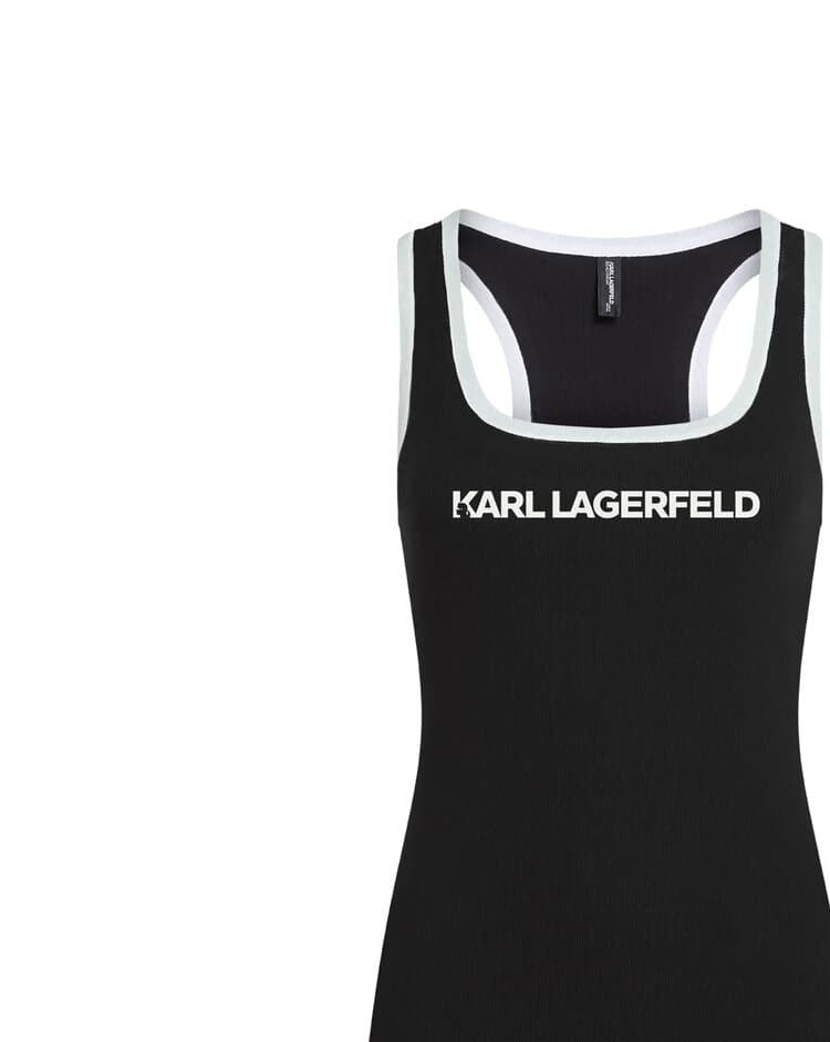 Γυναικείο Αμάνικο Φόρεμα Μαύρο Karl Lagerfeld B2W46087-999 Black