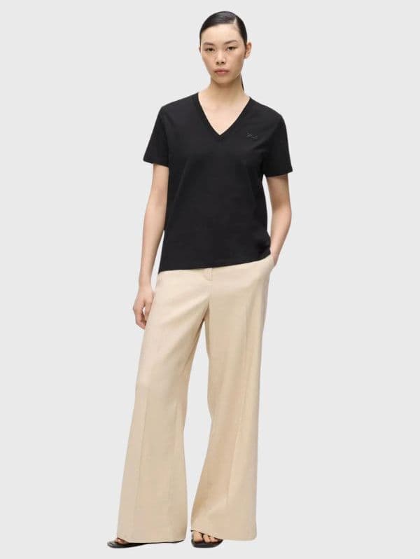 Γυναικείο Essential T-shirt Μαύρο Karl Lagerfeld B2W17096-999 BLACK