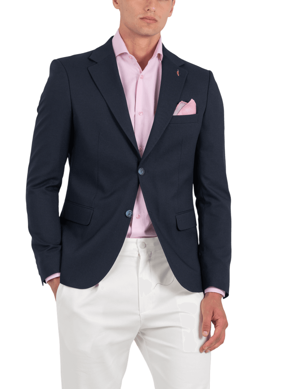 Ανδρικό Σακάκι Navy Μπλε Vittorio BORELLO-BLUE