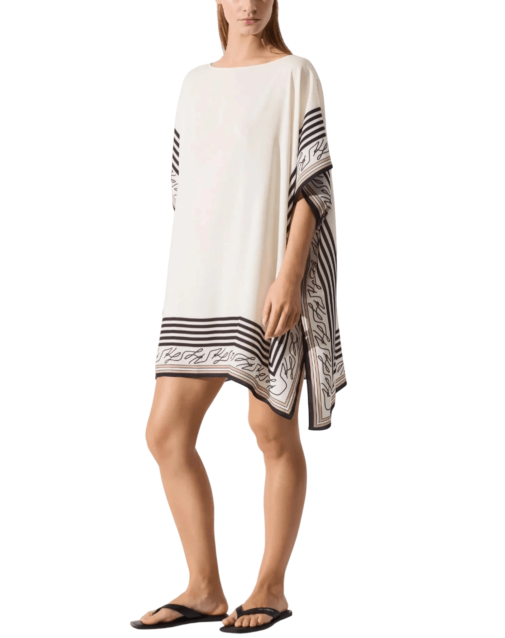 Γυναικείο Autograph Φόρεμα Παραλίας Μπεζ Karl Lagerfeld B2W46051-B09 Cream