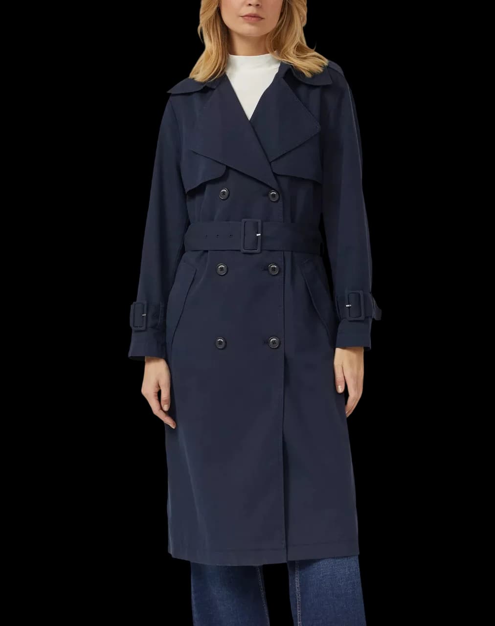 Γυναικεία Καπαρντίνα Navy Μπλε S.Oliver 2173521-5959