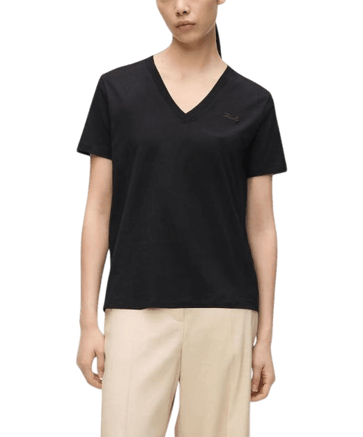 Γυναικείο Essential T-shirt Λευκό Karl Lagerfeld B2W17096-100 WHITE