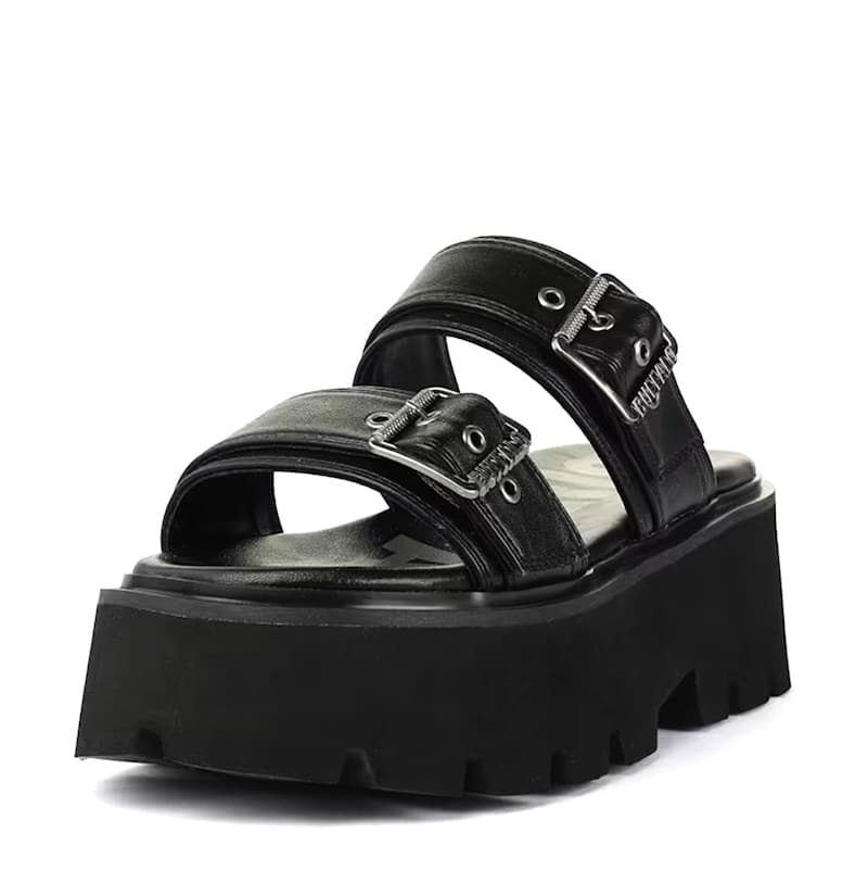 Γυναικείες Brake Two Strap Παντόφλες Μαύρες Buffalo BUF1602362-BLACK