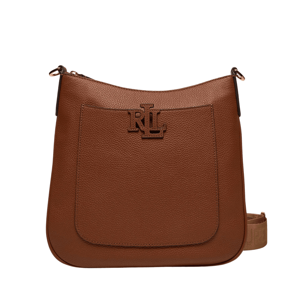 Γυναικεία Δερμάτινη Cameryn Τσάντα Χιαστί Καφέ Ralph Lauren 431970152002-TAN