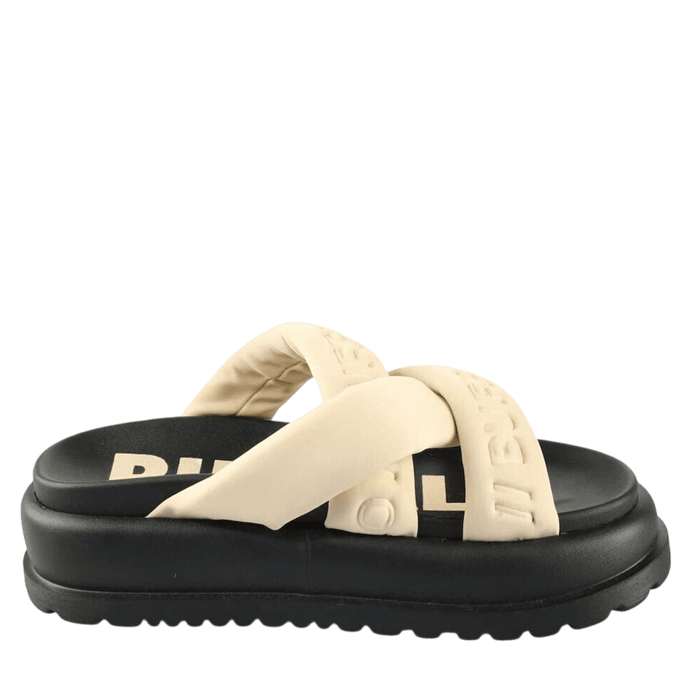 Γυναικείες Palma Cross Παντόφλες Μπεζ Buffalo BUF1602278-CREAM/BLACK