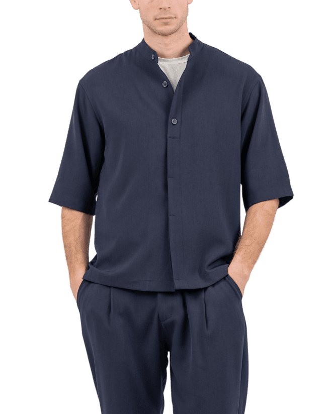 Ανδρικό Overshirt Navy Μπλε Vittorio MORRONOV-BLUE
