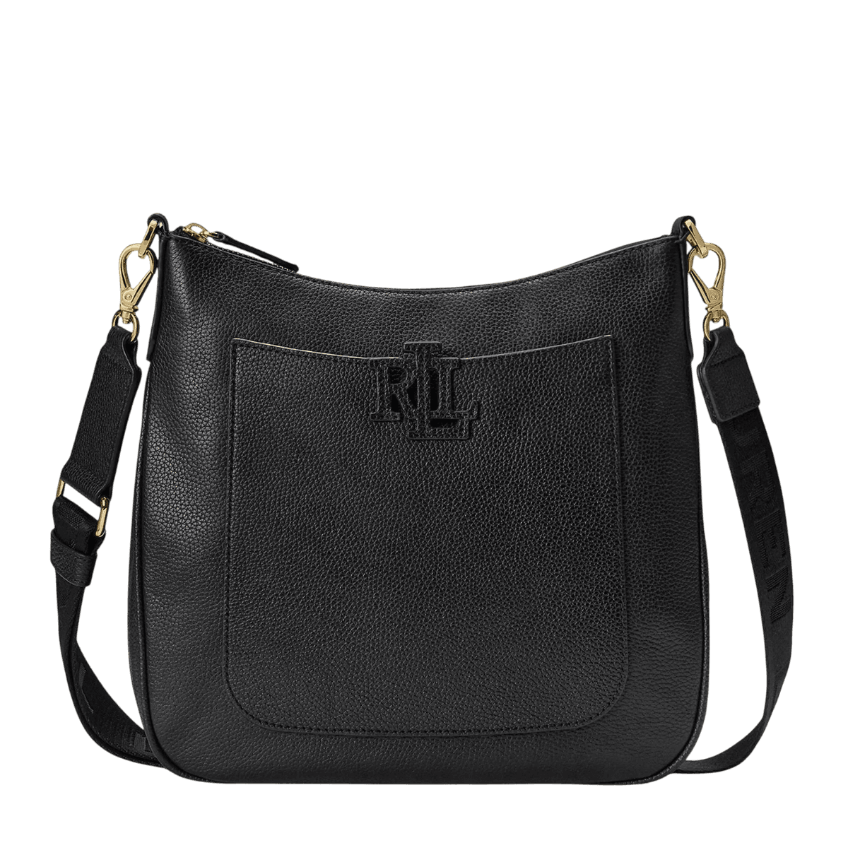 Γυναικεία Δερμάτινη Cameryn Τσάντα Χιαστί Μαύρη Ralph Lauren 431970152001-BLACK