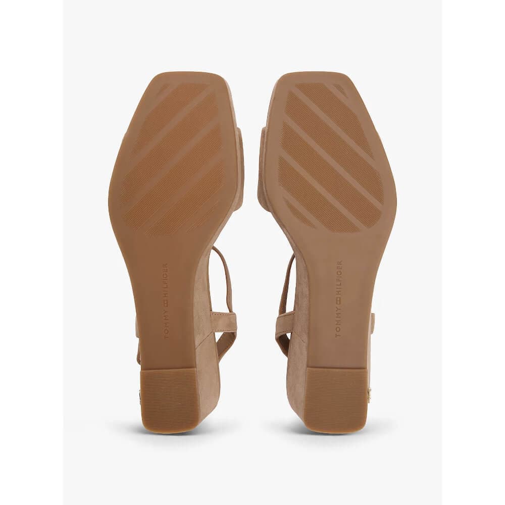 Γυναικείες Δερμάτινες Πλατφόρμες Μπεζ Tommy Hilfiger FW0FW09235-RBC
