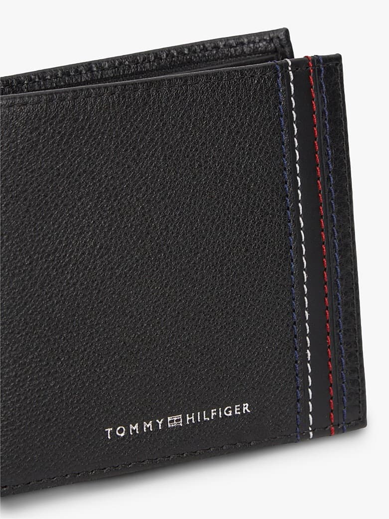 Ανδρικό Δερμάτινο Πορτοφόλι Μαύρο Tommy Hilfiger AM0AM14229-BDS