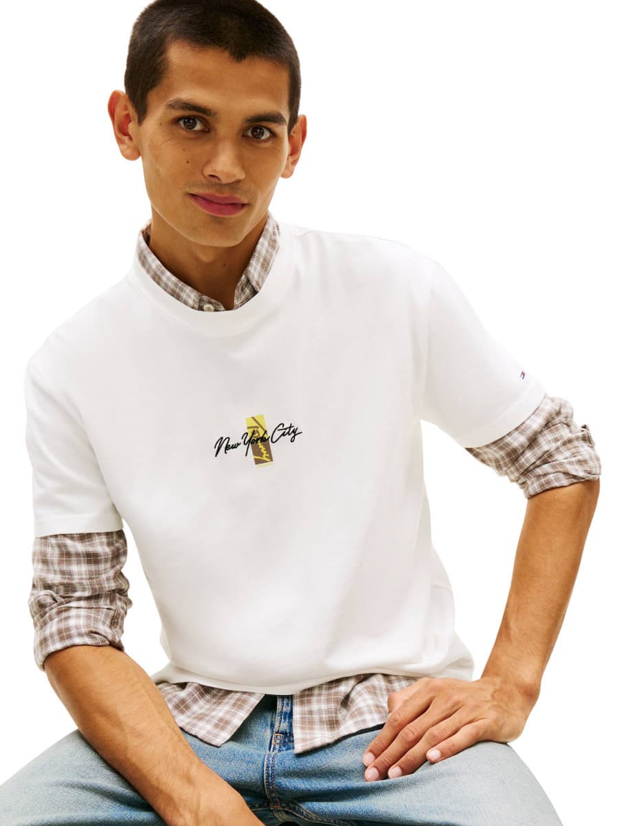 Men's T-Shirts Tommy Hilfiger White