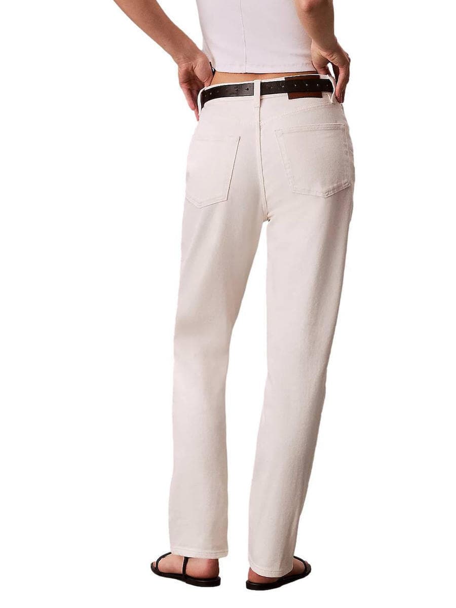 Γυναικείο Mom Τζιν Λευκό Calvin Klein LV047F703G-ASN