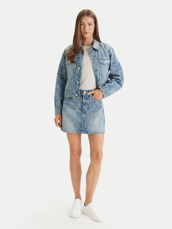 Γυναικείο Τζιν Μπουφάν Μπλε Calvin Klein LV047F677G-1WX