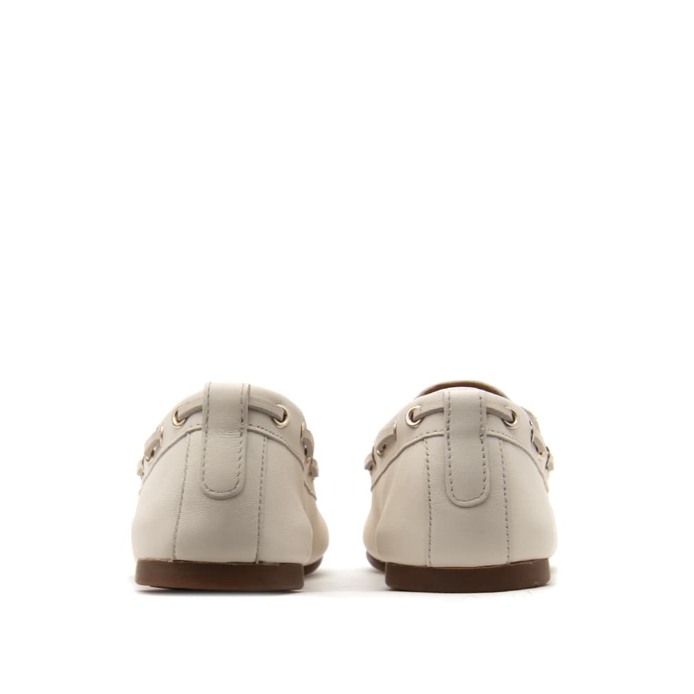 Γυναικεία Δερμάτινα Παπούτσια Εκρού Tommy Hilfiger FW0FW09148-AEO