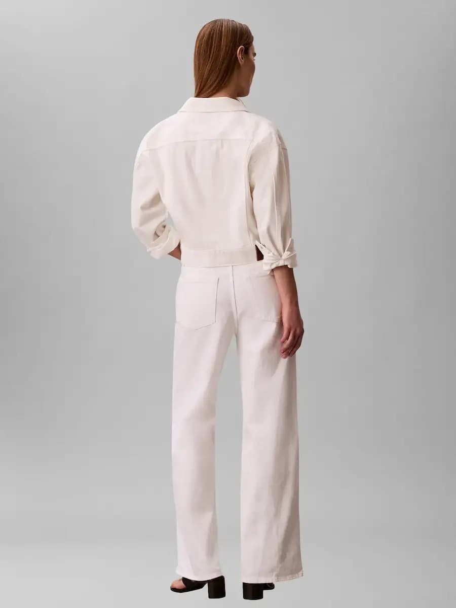 Γυναικείο Τζιν Μπουφάν Λευκό Calvin Klein LV047F776G-ASN