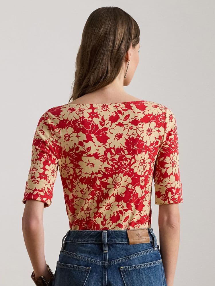 Γυναικείο T-shirt Κόκκινο Ralph Lauren 200P09078001-Red