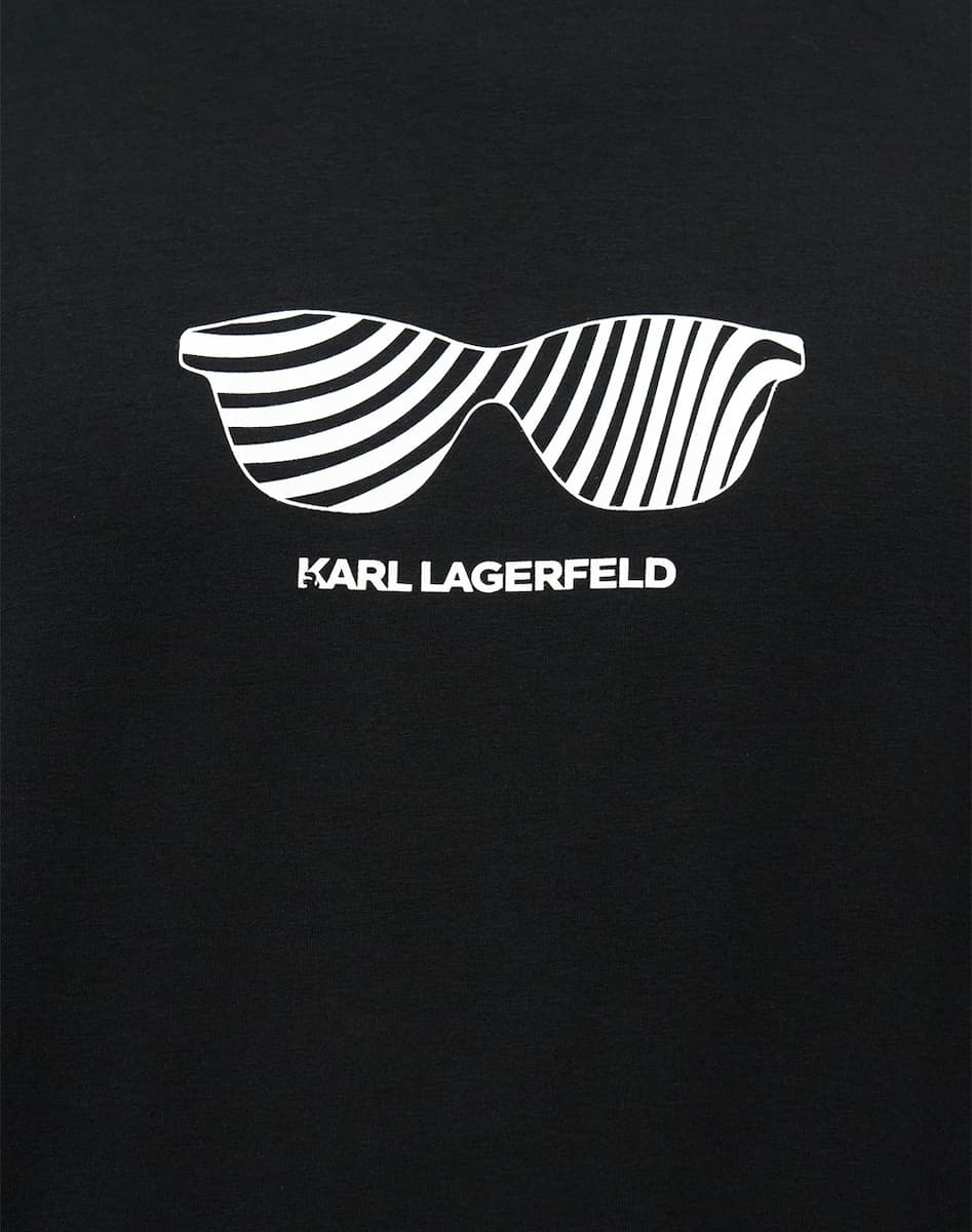 Ανδρικό T-shirt Μαύρο Karl Lagerfeld 755131 562221-990