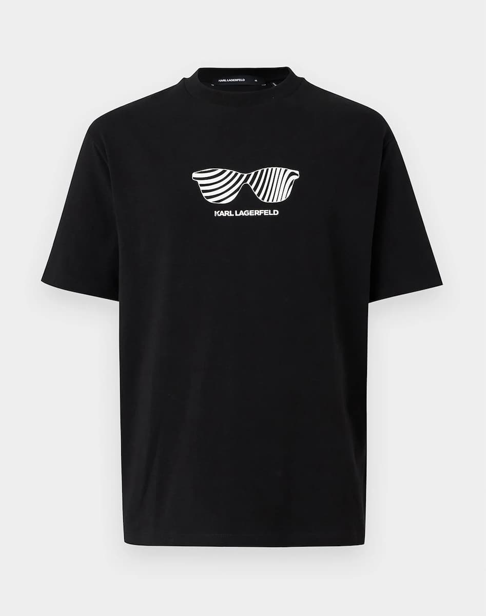 Ανδρικό T-shirt Μαύρο Karl Lagerfeld 755131 562221-990