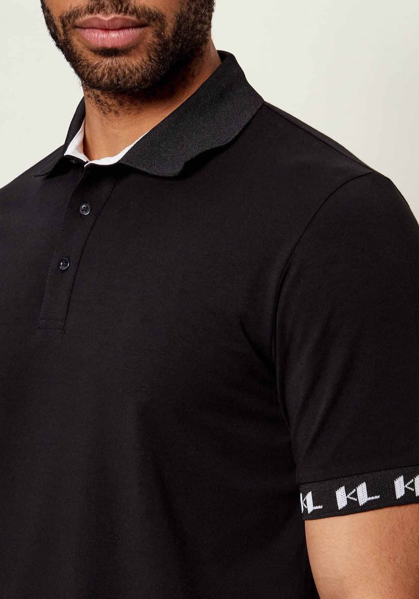 Ανδρικό Polo Μαύρο Karl Lagerfeld 745020 562221-990