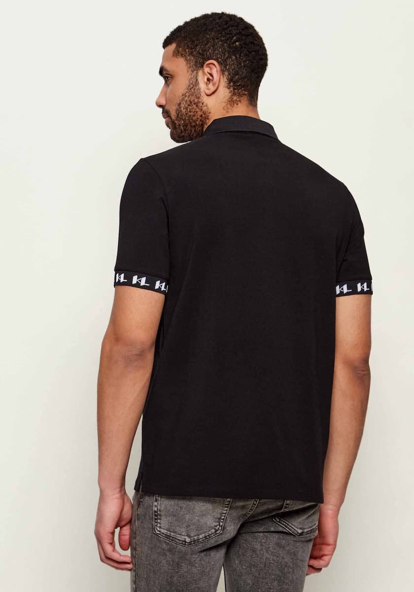 Ανδρικό Polo Μαύρο Karl Lagerfeld 745020 562221-990