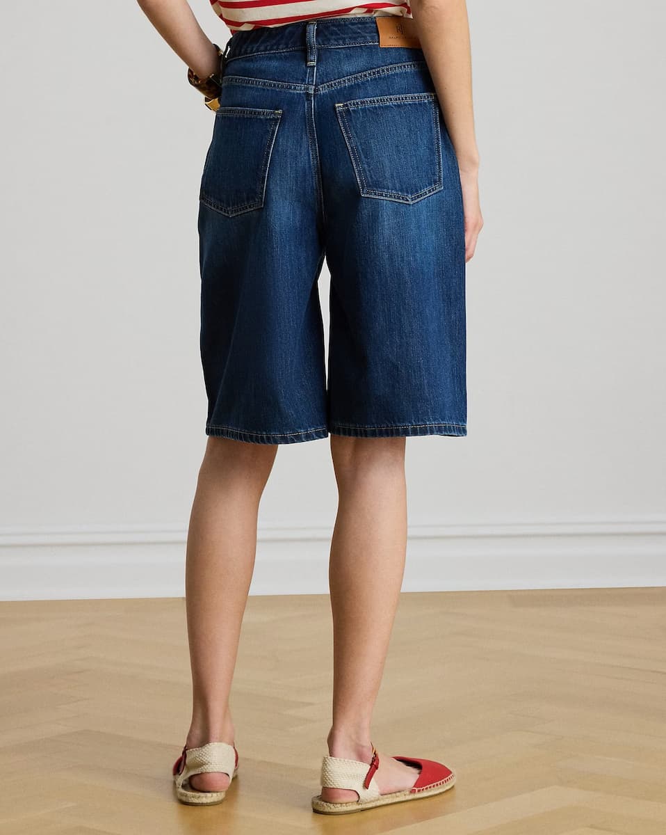 Γυναικεία Τζιν Βερμούδα Navy Μπλε Ralph Lauren 200P13594001-Blue