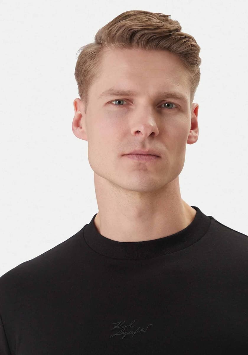 Ανδρικό T-shirt Μαύρο Karl Lagerfeld 755047 562235-990