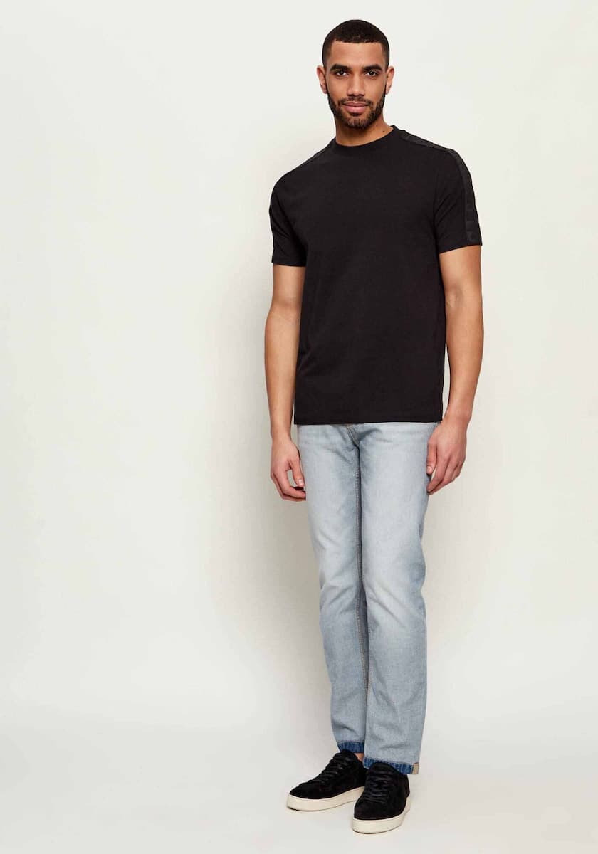 Ανδρικό T-shirt Μαύρο Karl Lagerfeld 755048 562235-990