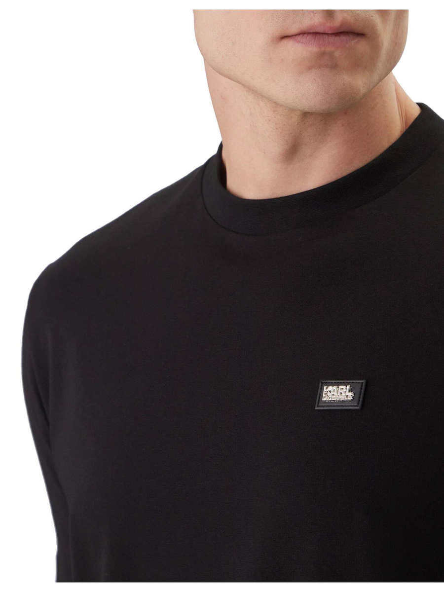 Ανδρικό T-shirt Μαύρο Karl Lagerfeld 755052 562235-990