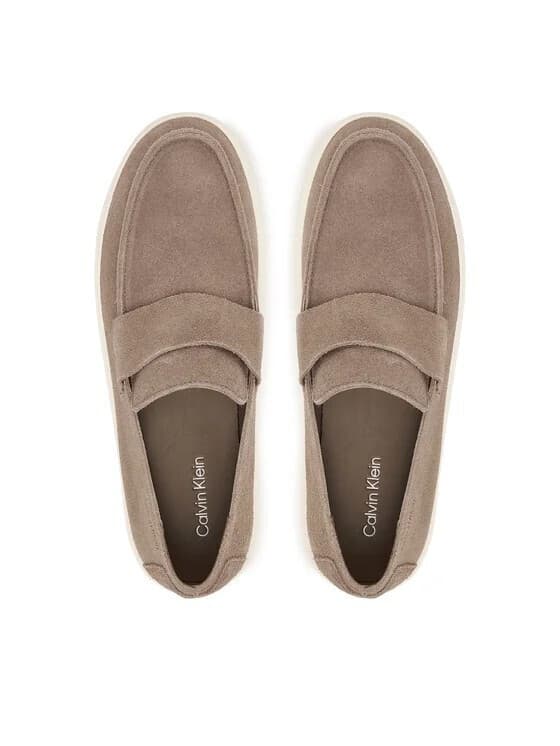 Ανδρικά Δερμάτινα Loafers Μπεζ Calvin Klein HM0HM02161-PBO