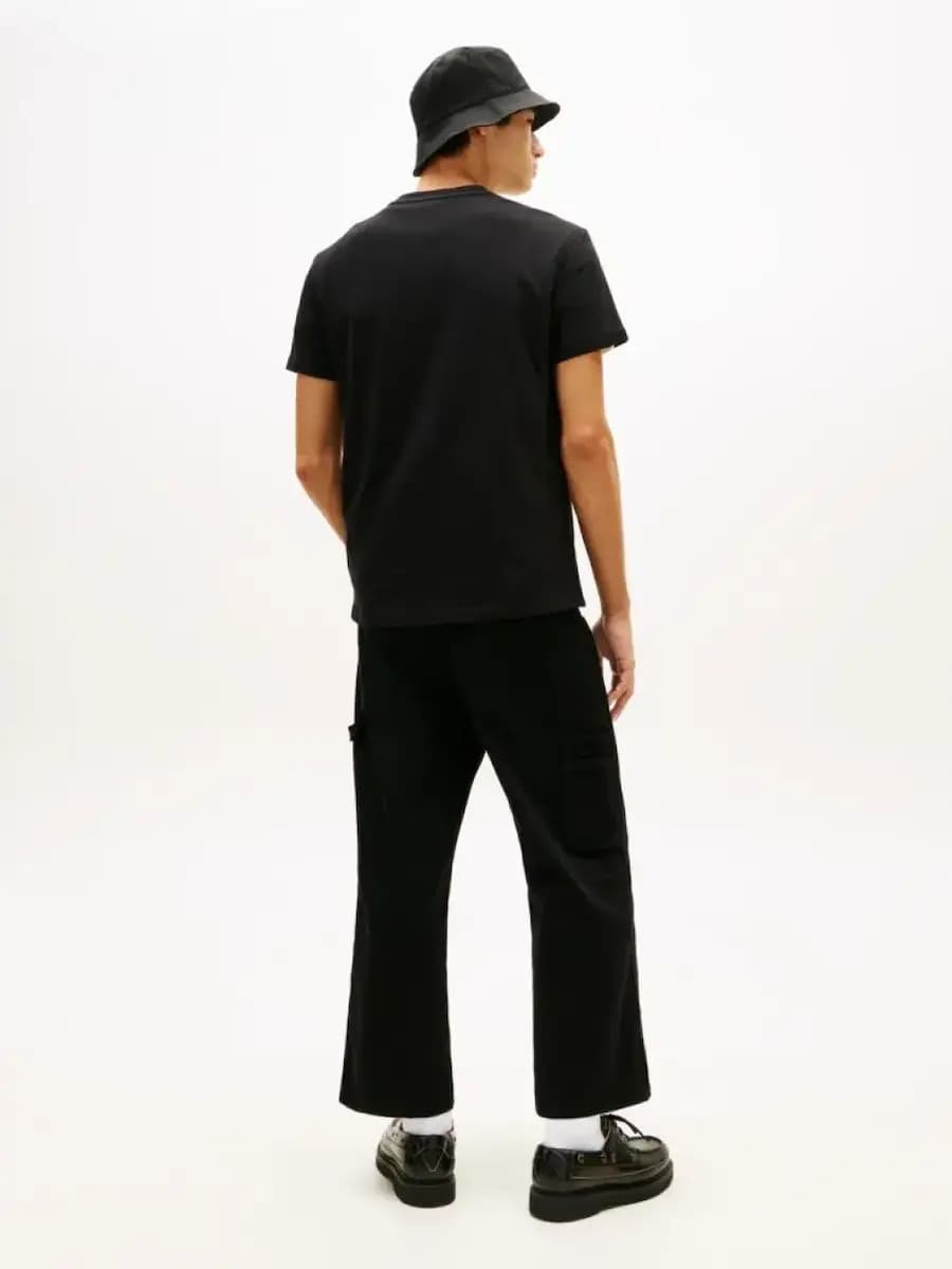 Ανδρικό T-shirt Μαύρο Tommy Jeans DM0DM22548-BDS