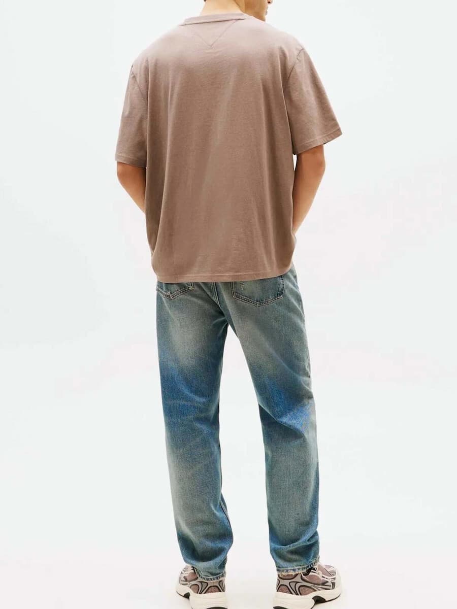 Ανδρικό T-shirt Μπεζ Tommy Jeans DM0DM22550-PKD