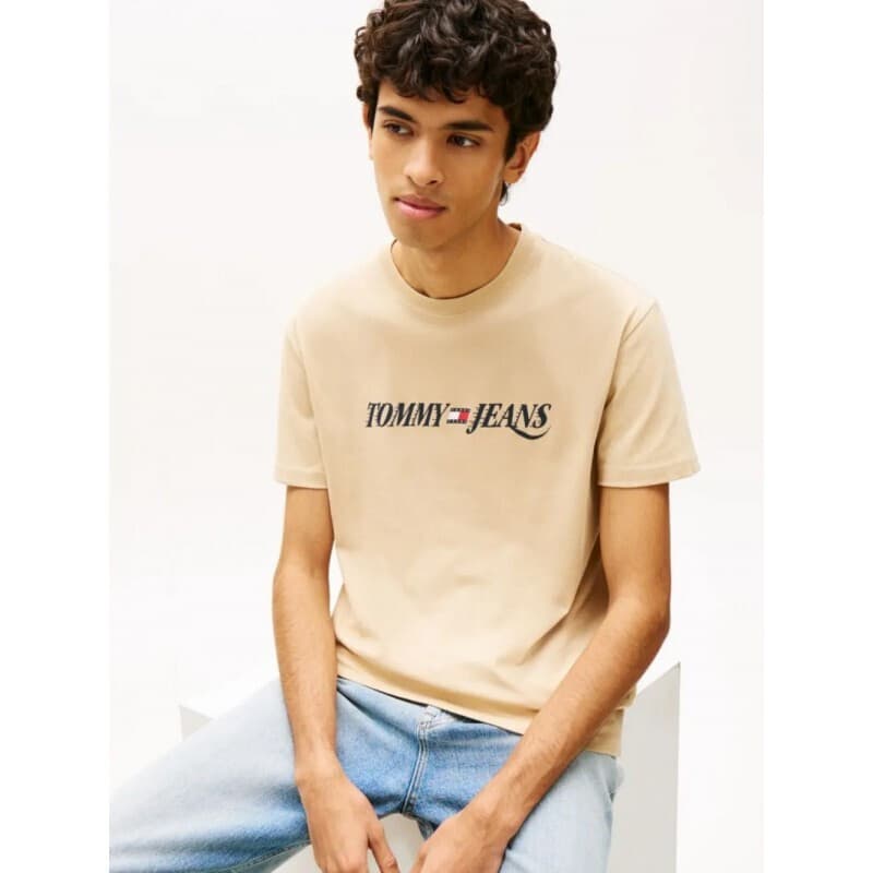 Men's T-Shirts Tommy Hilfiger Beige