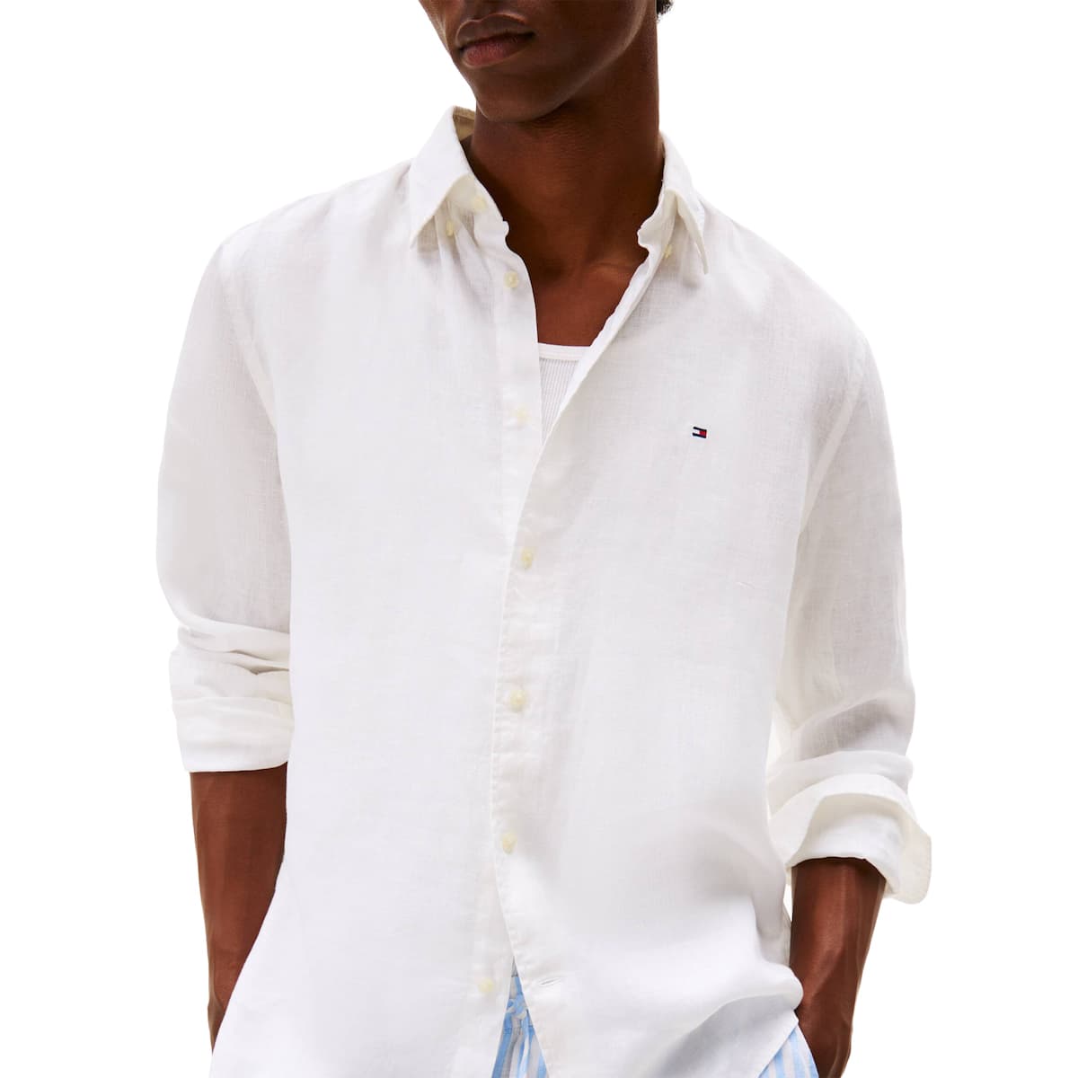 Men's Shirts Tommy Hilfiger White