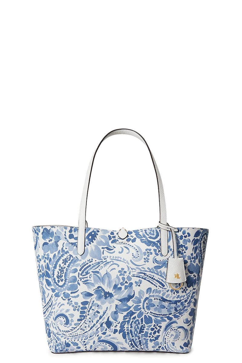 Γυναικεία Τσάντα Διπλής Όψεως Λευκή Ralph Lauren 431795329078-WHITE