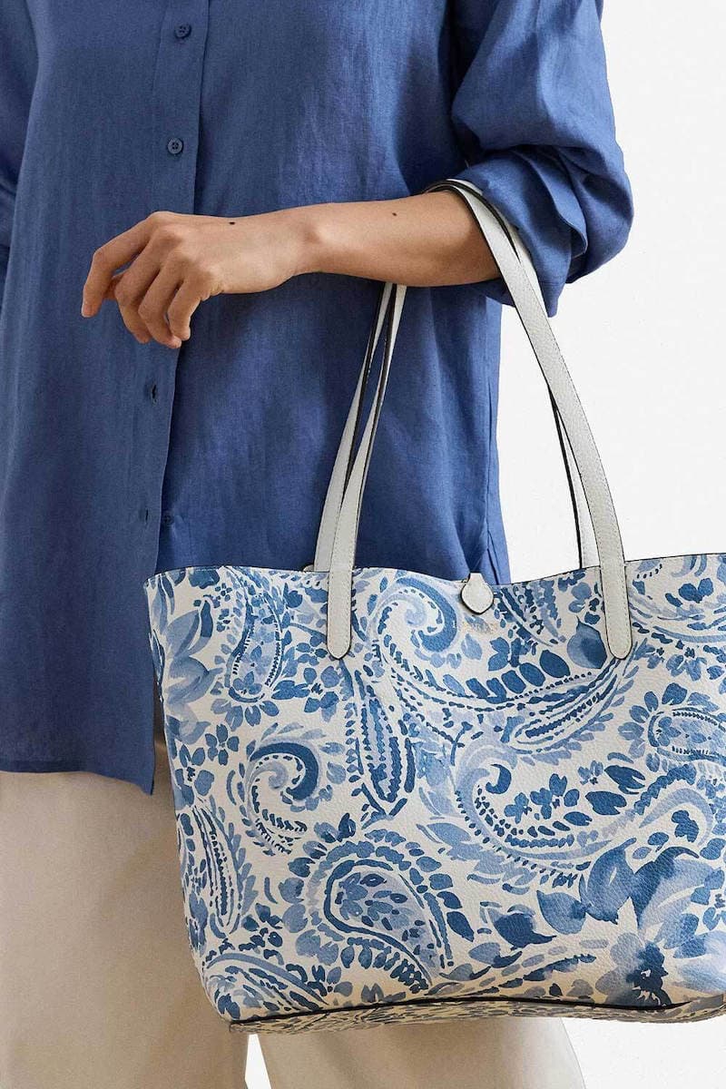 Γυναικεία Τσάντα Διπλής Όψεως Λευκή Ralph Lauren 431795329078-WHITE