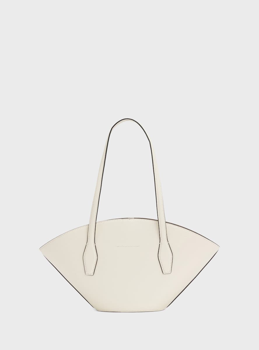 Γυναικεία Δερμάτινη Numah Chapelier Tote Τσάντα Λευκή BOSS 50563842-119