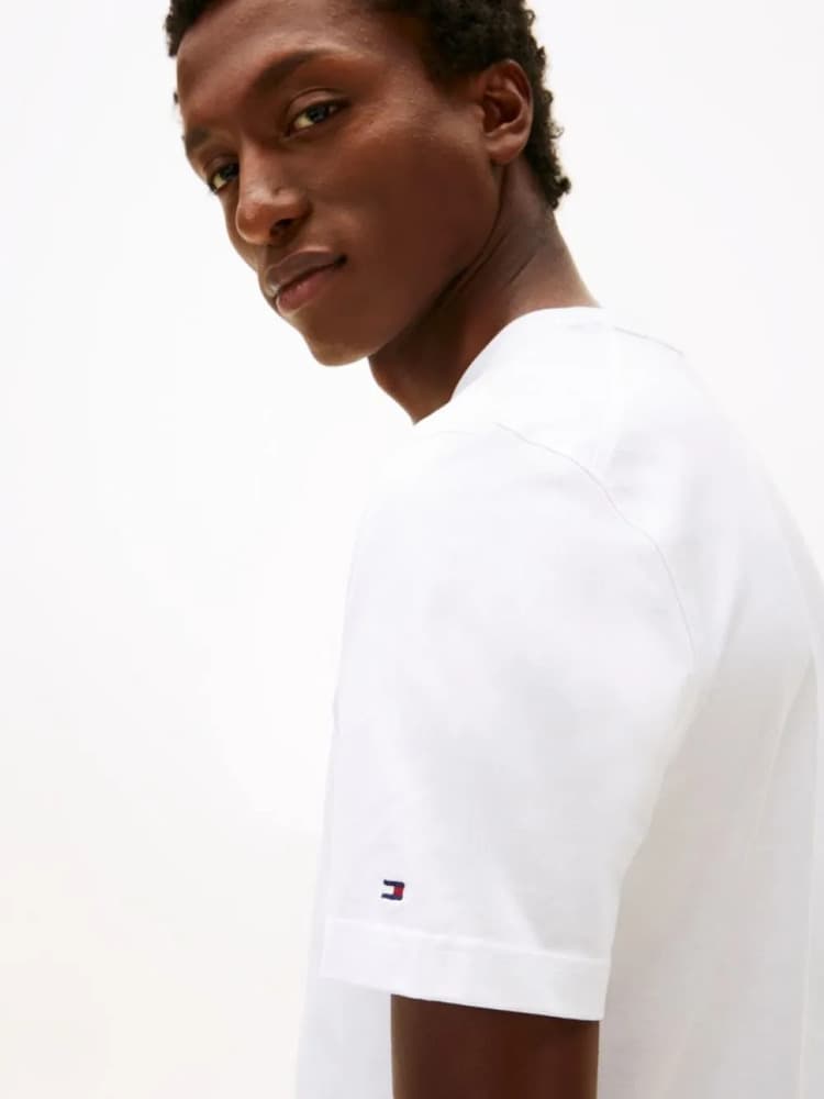 Ανδρικό T-shirt Λευκό Tommy Hilfiger MW0MW41860-YBS