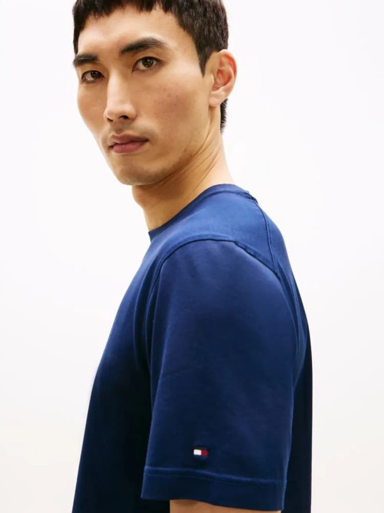 Ανδρικό T-shirt Μπλε Tommy Hilfiger MW0MW41860-DCA