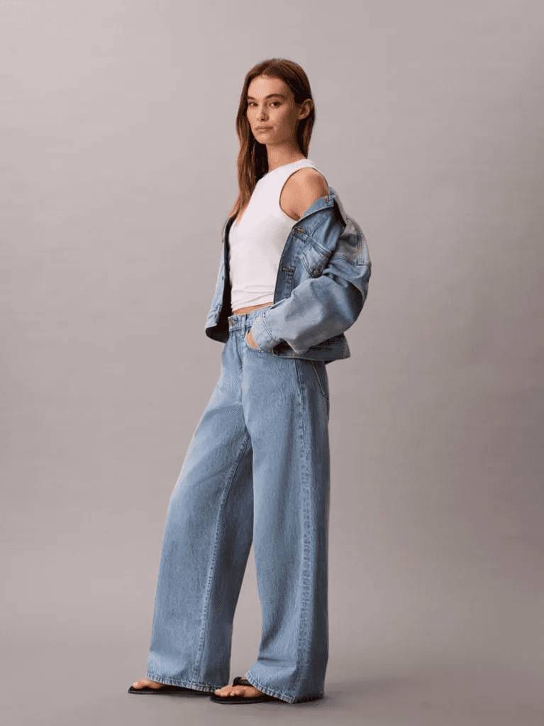 Γυναικείο Τζιν Γαλάζιο Calvin Klein LV047F662G-RJK